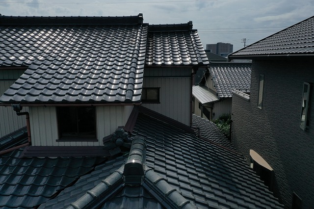 ドローンを使って横から撮影